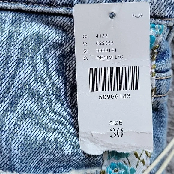 Citizens of Humanity Demy Flare Floral Stripe New 30 - Picture 4 of 16